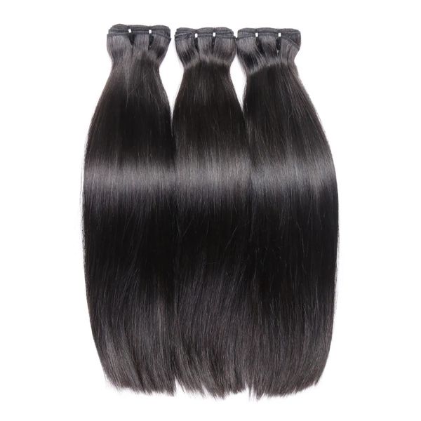 Super Double Drawn Bone Straight 3 Bundles - 10inch