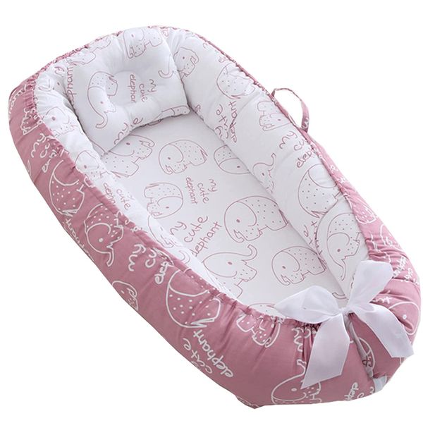 Baby Co-Sleeping Baby Bassinet for Newborn Pink
