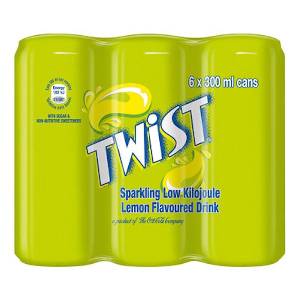 Twist Lemon Flavoured Sparkling Drink - 300ml Can (Pack of 24)