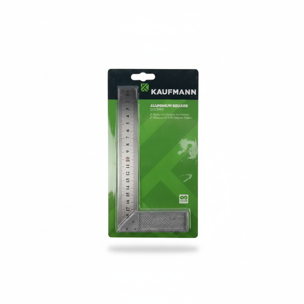 Kaufmann 200mm Aluminum Square for Precise Measurements