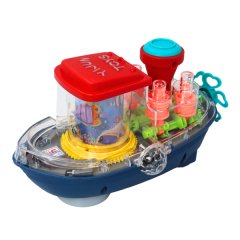 Transparent Concept Boat with Colorful Light and Charming Music for Kids