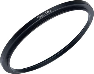 E-Photographic 72 to 77mm Lens Filter Step-Up Adapter Ring