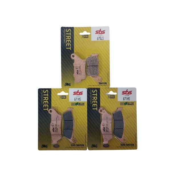 SBS Sintered Brake Pad Kit to fit Yamaha XTZ700 Tenere Motorcycle