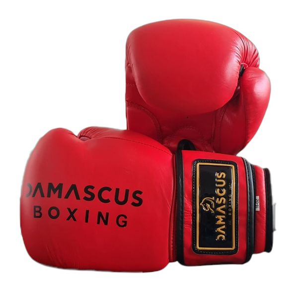 PU Synthetic Leather Boxing Gloves - Red 10OZ