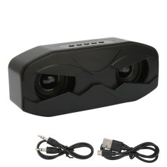 Bluetooth Speaker FM Radio HiFi Subwoofer Wireless with LED Display Black