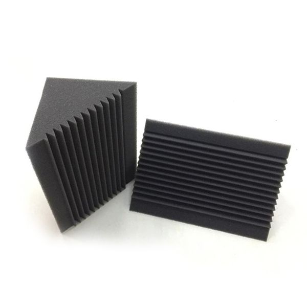 6 PCS Acoustic Foam Charcoal/Black Bass Trap Sound Absorption Studio Soundp