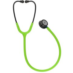 Littmann Classic III Stethoscope:Smoke &amp; Lime Green - Blue Stem