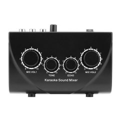 Karaoke Sound Mixer Sound Mixer Professional Audio System Black (EU)