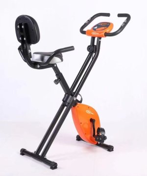 Zoolpro Indoor Sports Stationary Cardio Exercise Bike - Black Orange