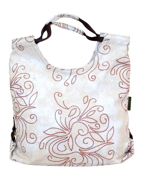 Fino SK-774 Printed Canvas Shopping Bag with Magnetic Button Closure