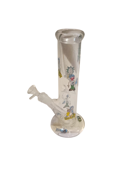 Premium Clear Glass Water Bong - Compact Upright Design