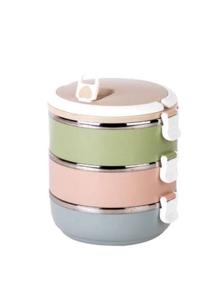 Triple Layer Stainless Steel Thermal Lunch Box