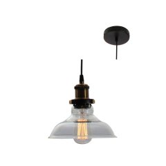 Eurolux - Pendant Farmhouse Clear Glass