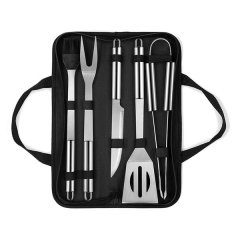 Stainless Steel Braai BBQ Utensil Set - 5 Piece