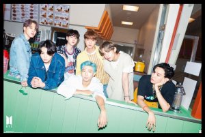 BTS - Dynamite Teaser Poster with Black Frame