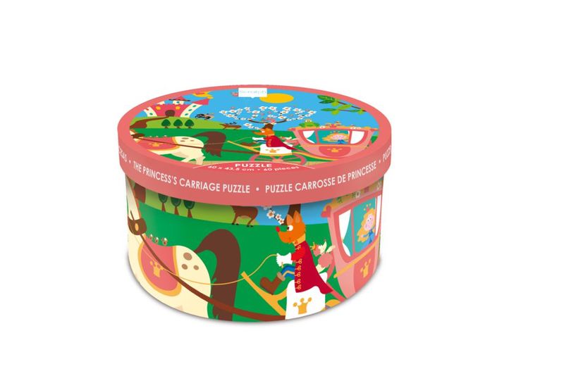 Scratch Europe Puzzle 60 Pieces Princess Carriage