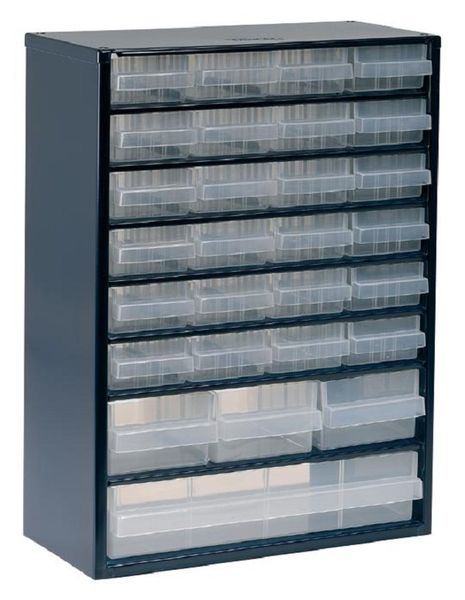 Raaco (137492) Storage Cabinet, 28 Drawer, Steel
