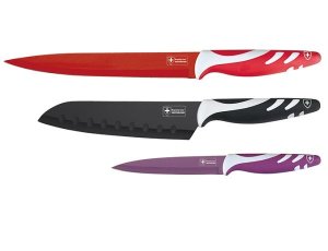 Royalty Line Non-Stick Colourful Knife Set - 3 Piece