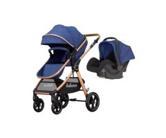 Belecoo X1 Dynamic Stroller 3-in-1 Travel System -Navy Blue