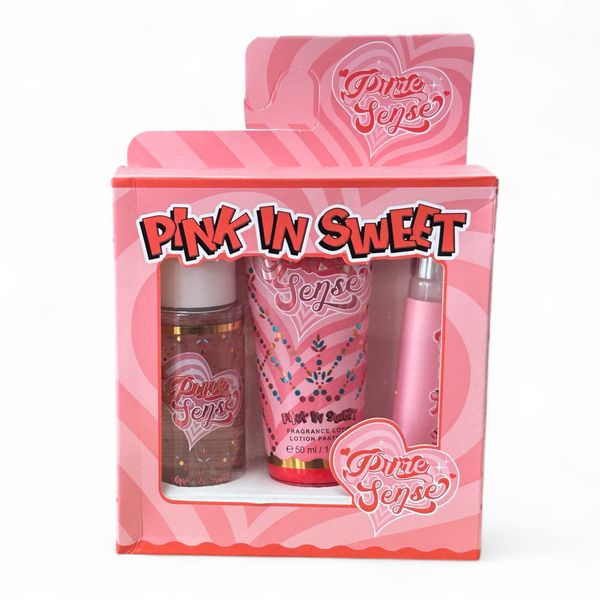 Body Philosophy Pink in Sweet Pure Sense Perfume Body Spray&amp;Lotion Gift Set