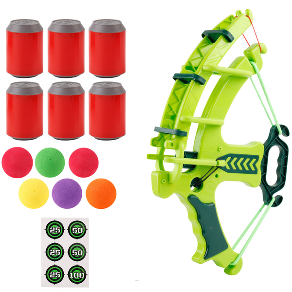 ARFAST - Kids Archery Bow Set with Foam Balls &amp; Can Targets Toy