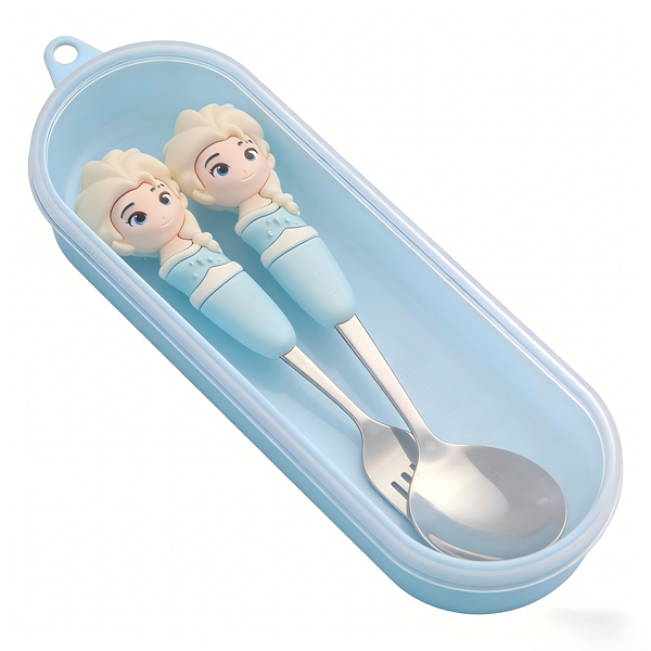 Frozen Queen Elsa Kids Children Training Utensil Cutlery Set