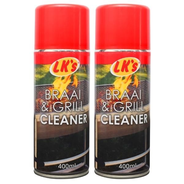 LK's - Braai and Grill Cleaner - 400ml (Pack of 2)