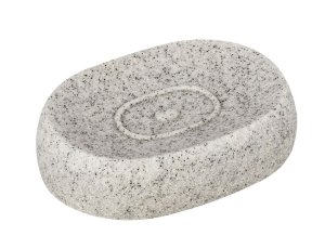 Wenko - Soap Dish - Puro - Polyresin - Light Grey