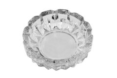 Crystal Clear Heavy Glass Ashtray Round