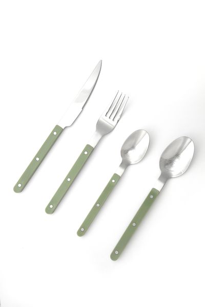 Nicolson Russell Louisiana 16 Piece Cutlery Set Pistachio Green