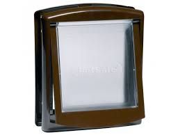 Staywell - Original 2 Way Pet Door 700 Series Flap - Small (23.6cm x 19.8cm) - Brown