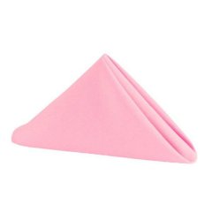 Set of 10 Polyester Napkins 50x50cm- Blush