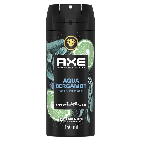 AXE Aqua Bergamot Premium Deodorant Body Spray 150ml