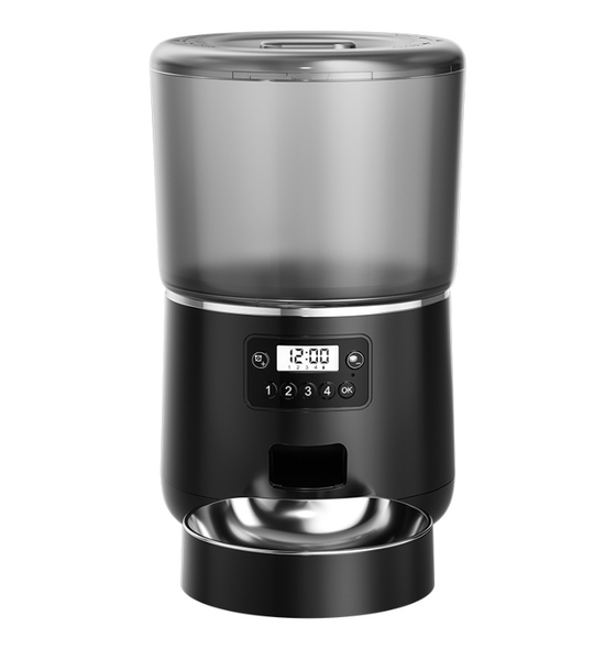 Smart Pet Feeder 4L | Automatic Cat &amp; Dog Feeder with Stainless Steel Bowl