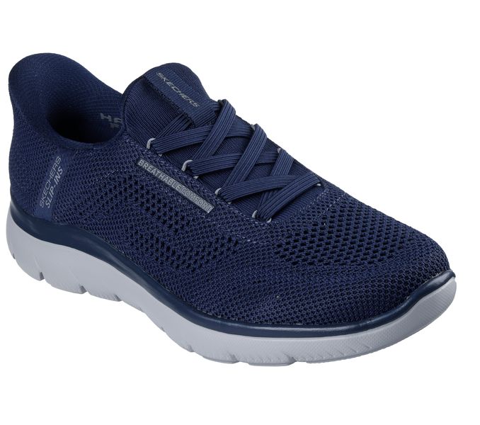 Skechers Men's Slip-ins: Summits - Perfo Sneaker in Navy Blue/Gray
