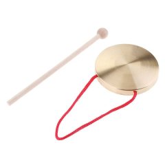 Traditional Percussion Instrument Gong and Mallet - 16cm