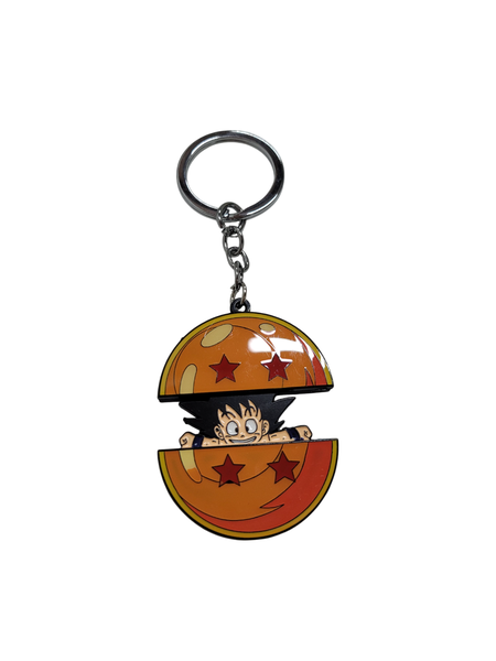 Dragon Ball Z Anime Popping Moveable Goku Four Star Dragon Ball Keychain