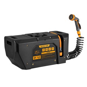 San Hima Battery Powered Portable 24L Water Tank and Shower Kit for Camping
