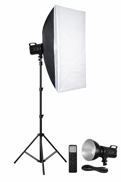 300W Professional LED Studio Fill Light Kit with Softbox &amp; 2.8m Stand