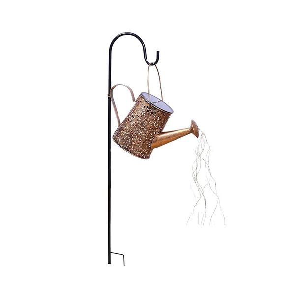Solar Lights Outdoor Garden Decor Watering Can Lights with 2 Lighting Modes