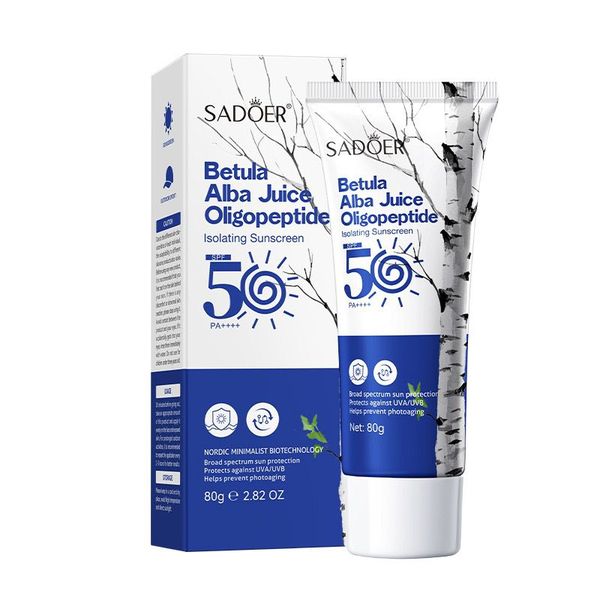 SADOER Betula Alba Juice Oligopeptide Sunscreen SPF 50 PA+++ (80g)