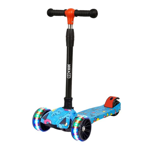 Kids Adjustable Height Scooter with LED Wheels
