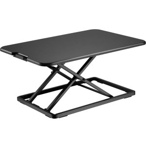 Bontec Standing Desk Converter 67x47cm X-Frame Slim Desk Riser 8kg Capacity