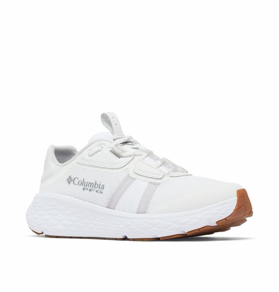 Columbia Women's PFG Castback TC Shoes White Silver Grey