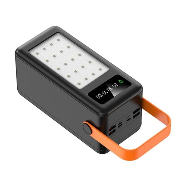 Power Bank - 100000mAh Portable Emergency Lamp with USB Charging Ports