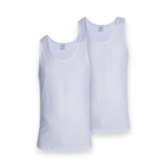 Jockey - Mens 2 Pack Athletic Vest - White