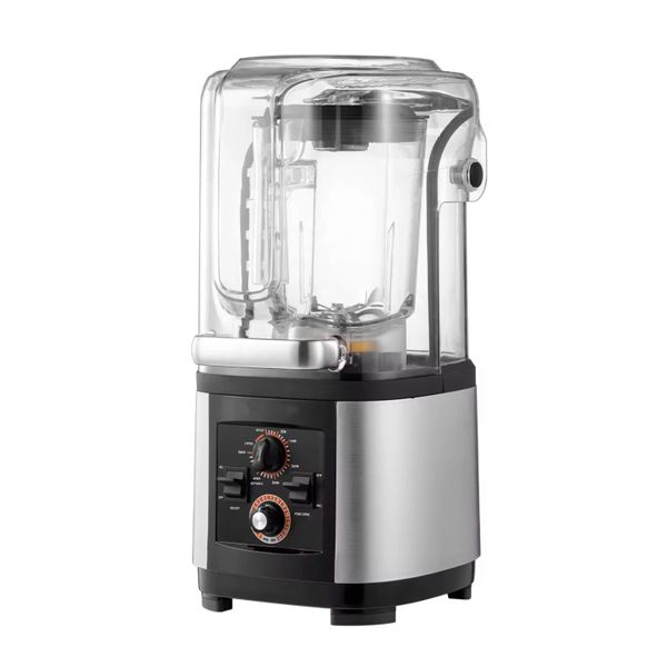 Electric Smoothie Maker Blender 5+ Speeds Commercial Soundproof Cover