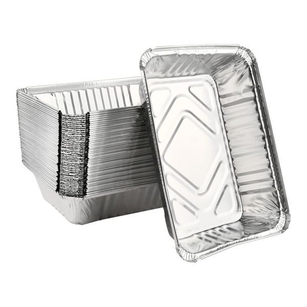 Foil Roasting Pan with Foil Lid- Pack of 25