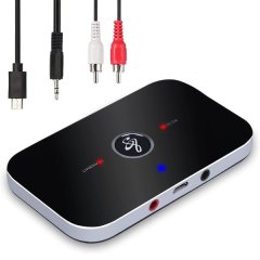 2-in-1 Bluetooth Audio Receiver Transmitter Adapter - Wireless 3.5 mm Audio