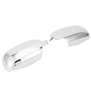Compatible with B5 2001-2006 Door Mirror Cover Trim, Gloss Silver, 2Pcs